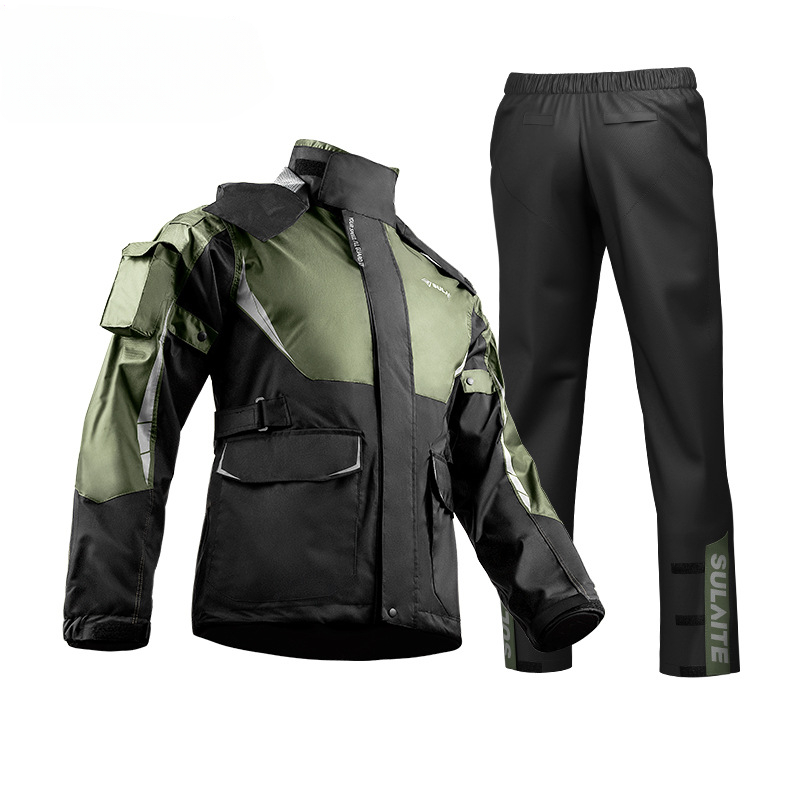 Motorcycle Gear Jacket And Pants - Setelan jas hujan pengendara motor Pria