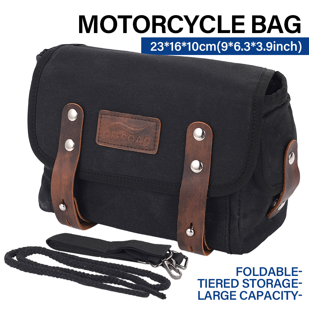 Motorcycle Gear Warehouse - Tas Sadel Sepeda Motor Hitam Kantong