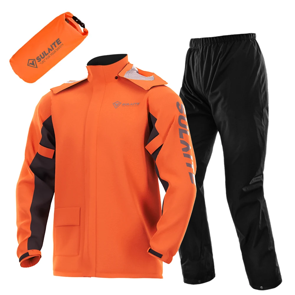Motorcycle Gear Jacket And Pants - Setelan Jas Hujan Motor Ringan, Jaket