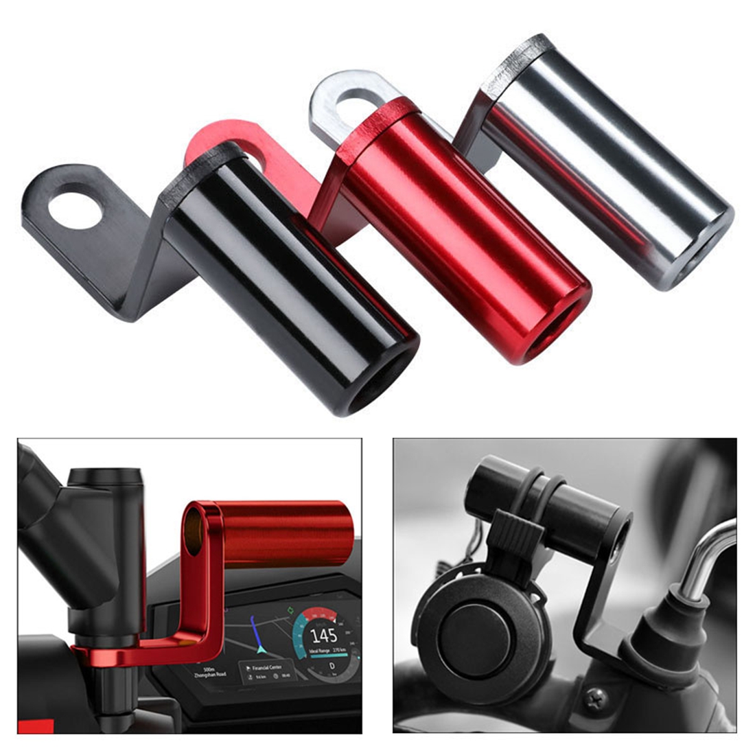 Penjepit Braket Kaca Spion CNC - Mirror Extender Bar ulasan dan harga