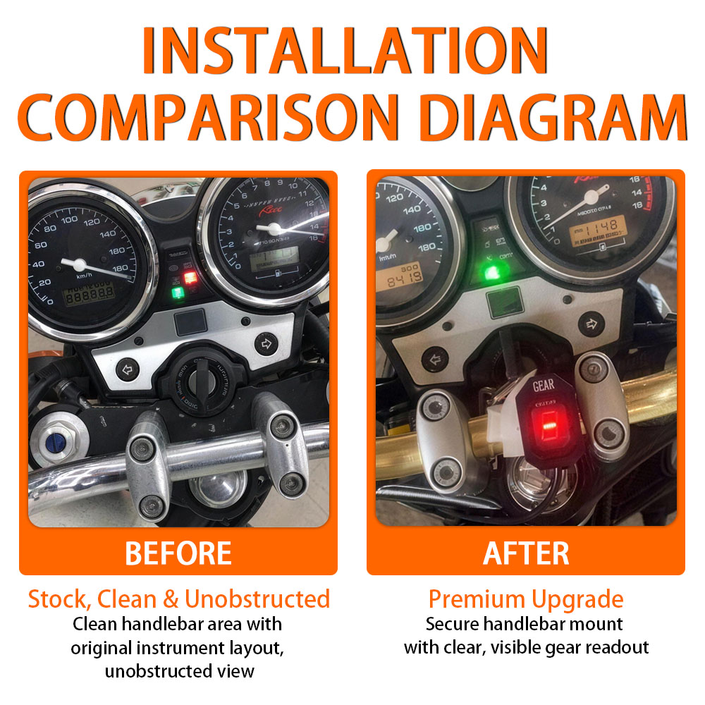 Cocok untuk Aksesori Motor Uni - Motorcycle Gear Indicator ulasan dan harga