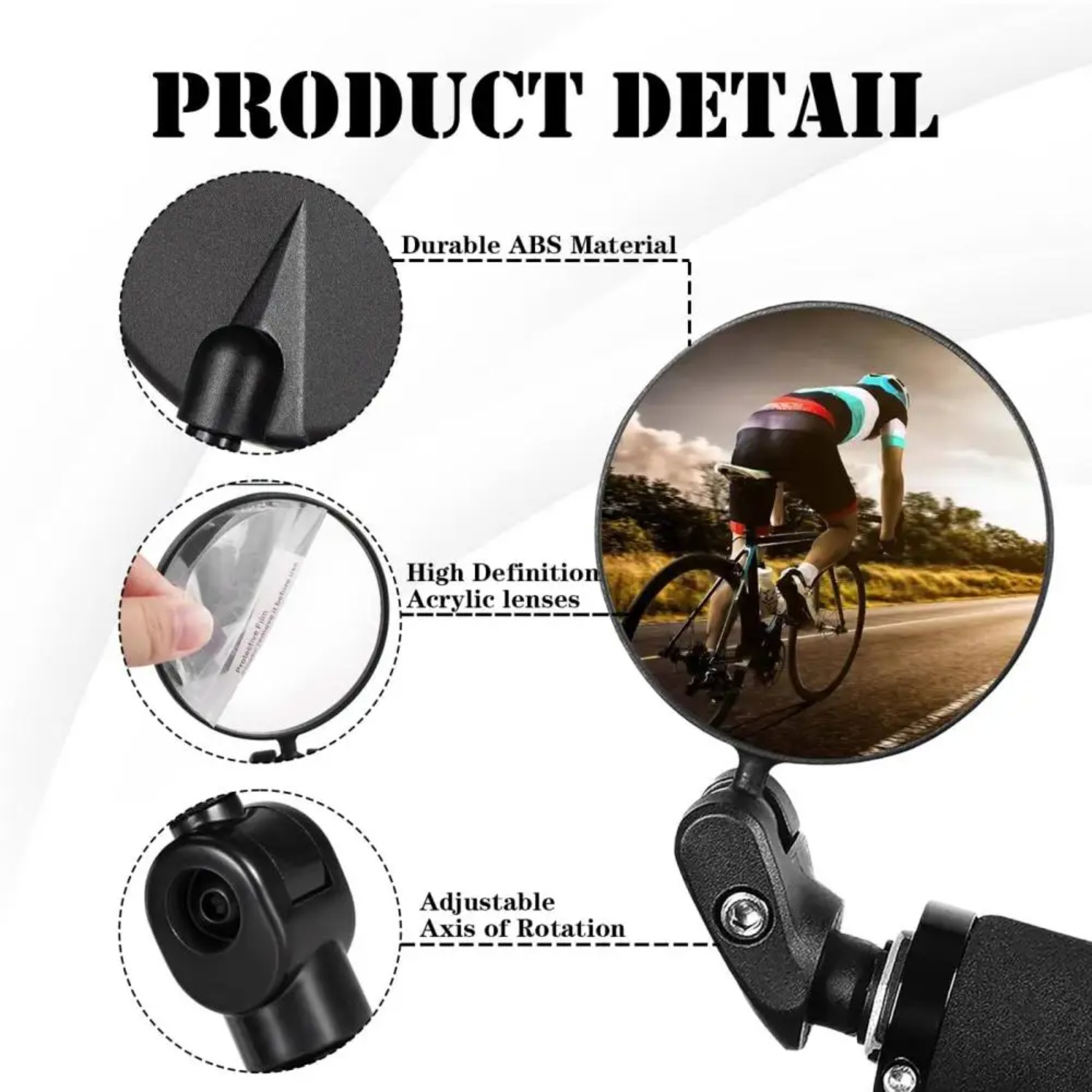 2PCS Cermin Spion Sepeda Cermi - Mirror Extender Bar ulasan dan harga
