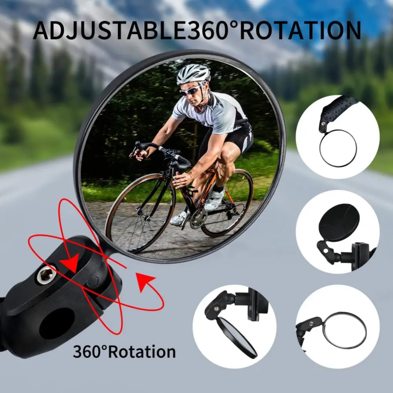 2PCS Cermin Spion Sepeda Cermi - Mirror Extender Bar ulasan dan harga