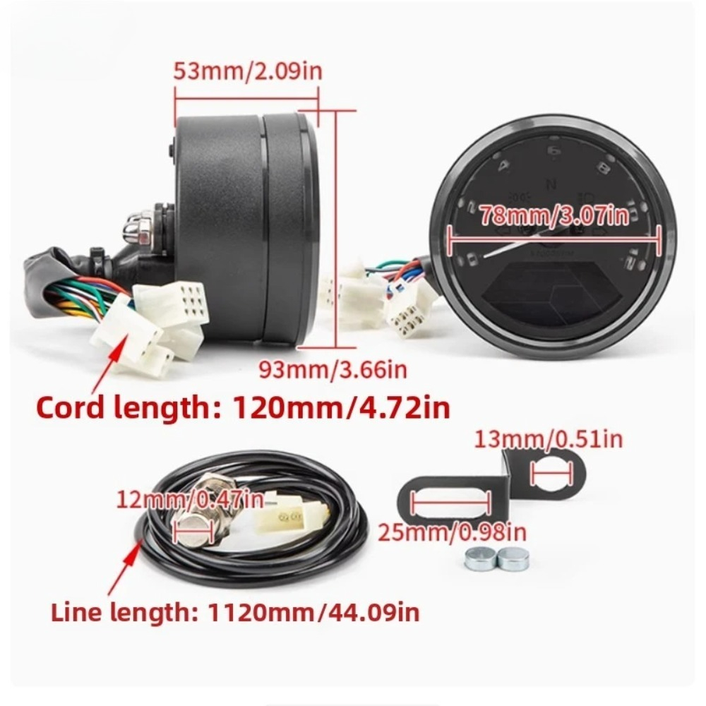 Meteran Sepeda Motor Universal - Motorcycle Gear Indicator ulasan dan harga